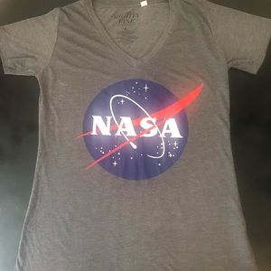 Mighty Fine NASA v neck T-shirt